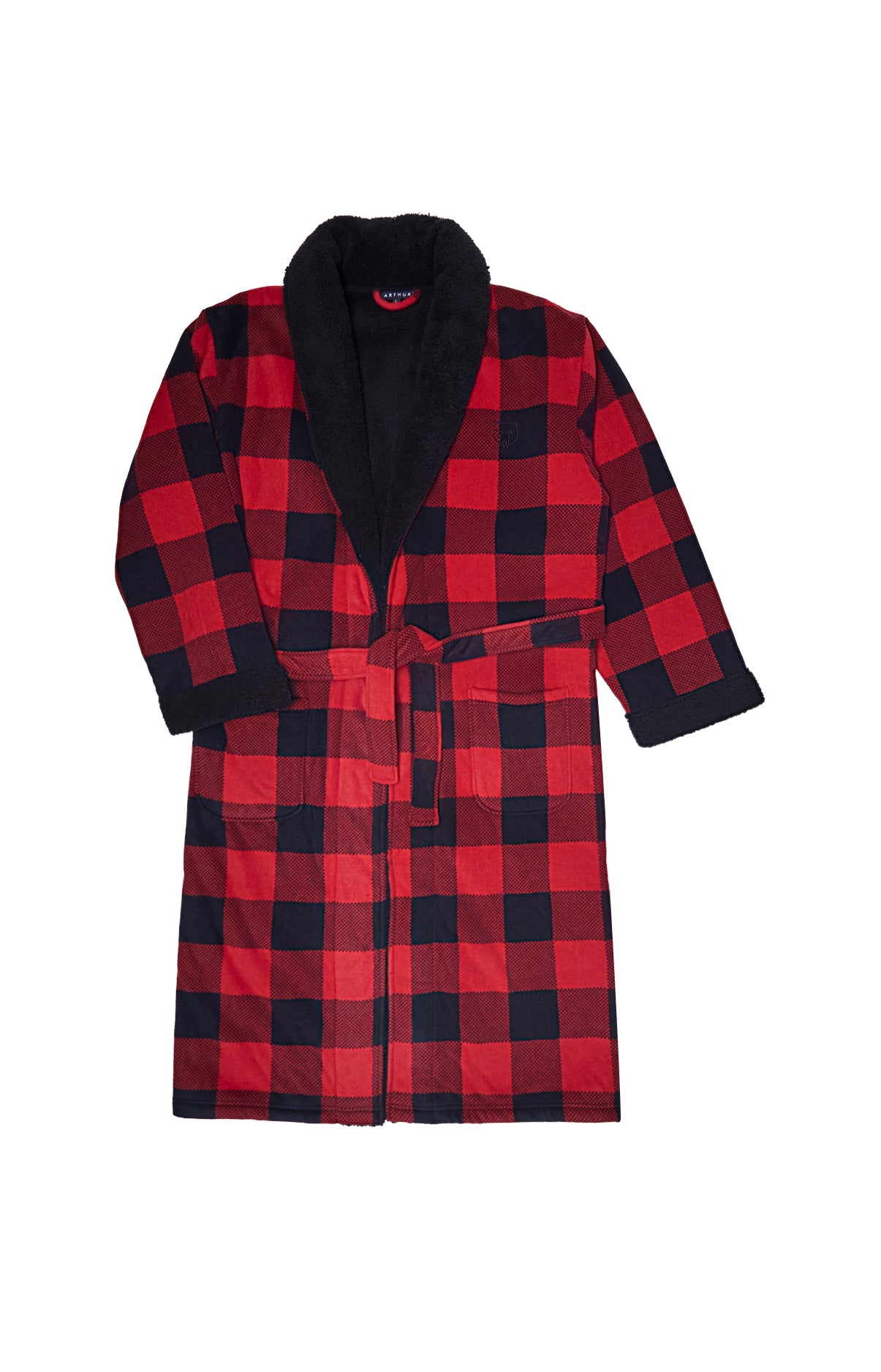 arthur-bob-megan-robe-de-chambre-polaire-prune image 3