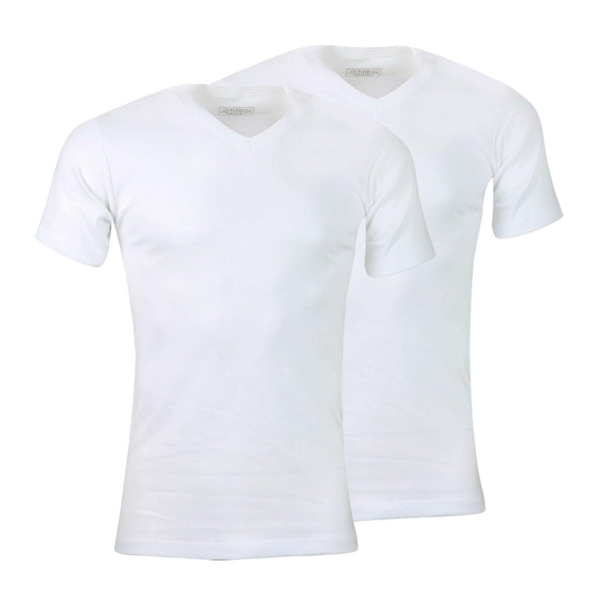 athena-ecopack-lot-2-t-shirts-homme-col-v-coton-taille-l image 1