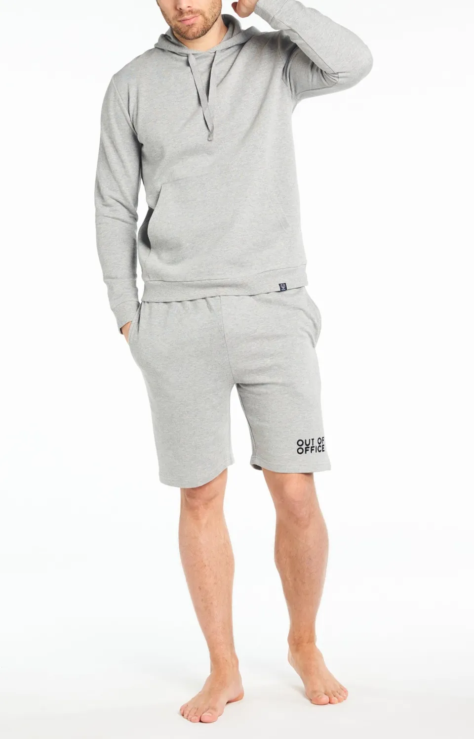 arthur-bob-uni-short-homme-gris-coton-bio image 1