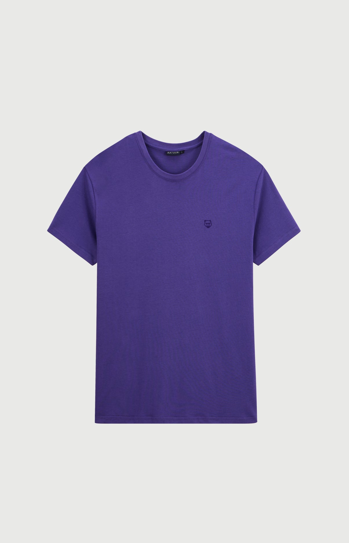 arthur-bob-tee-shirt-violet-haut-pyjama-coton-bio-homme image 3