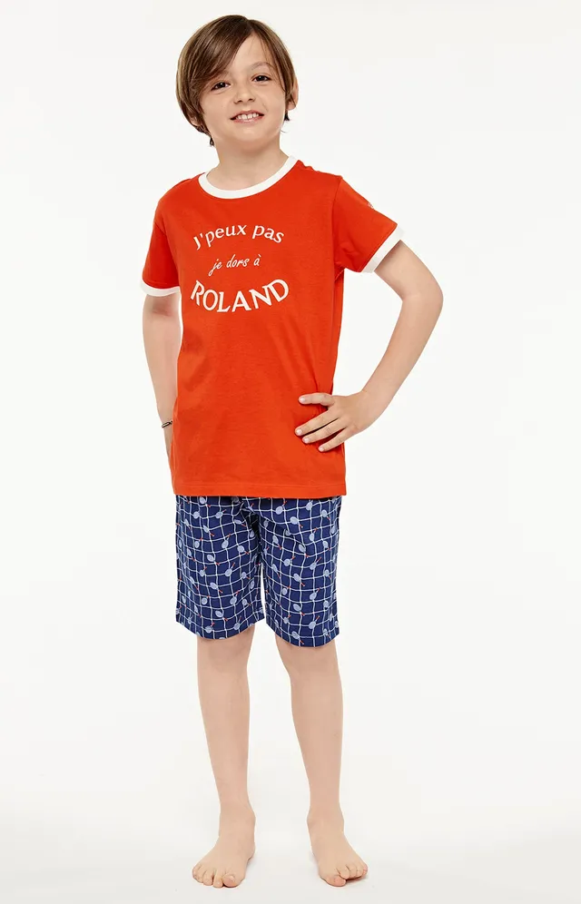 arthur-bob-roland-garros-pyjashort-enfant-marine image 1