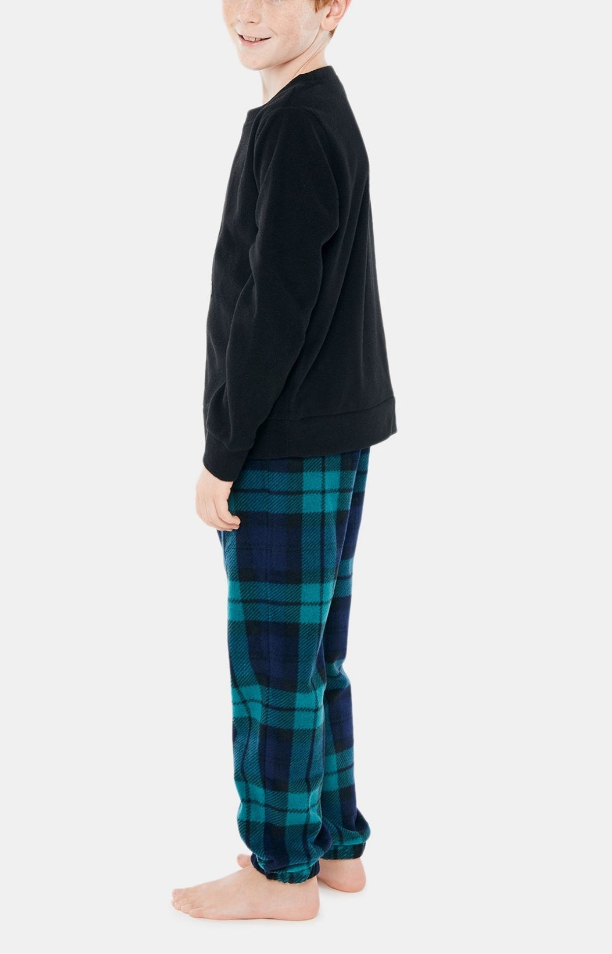arthur-bill-pyjama-enfant-polaire-vert-carreaux image 4