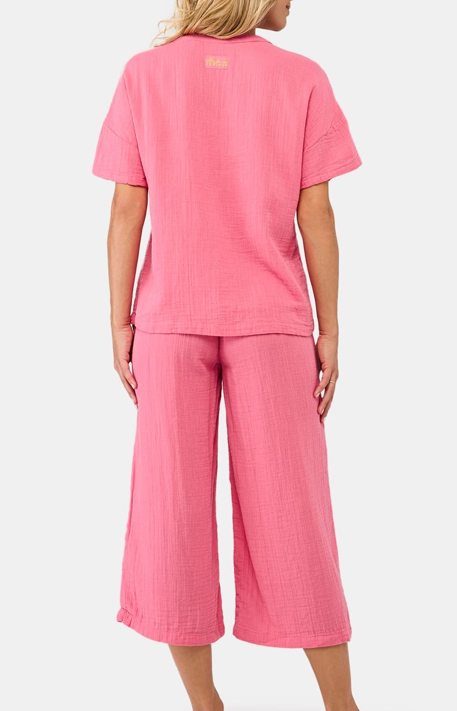arthur-bob-pyjacorsaire-femme-gaze-coton-corail image 5