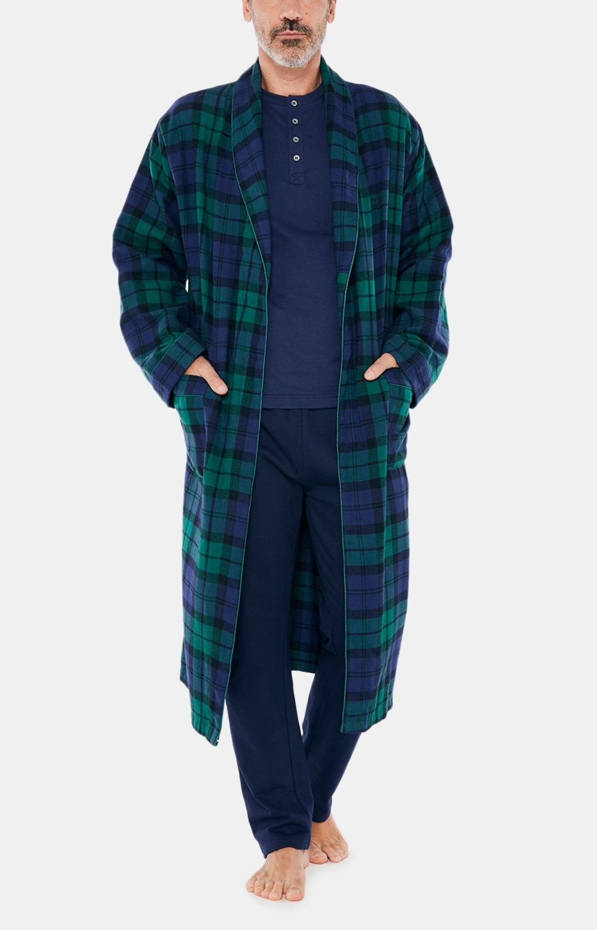 arthur-bob-bill-robe-de-chambre-homme-vert image 1