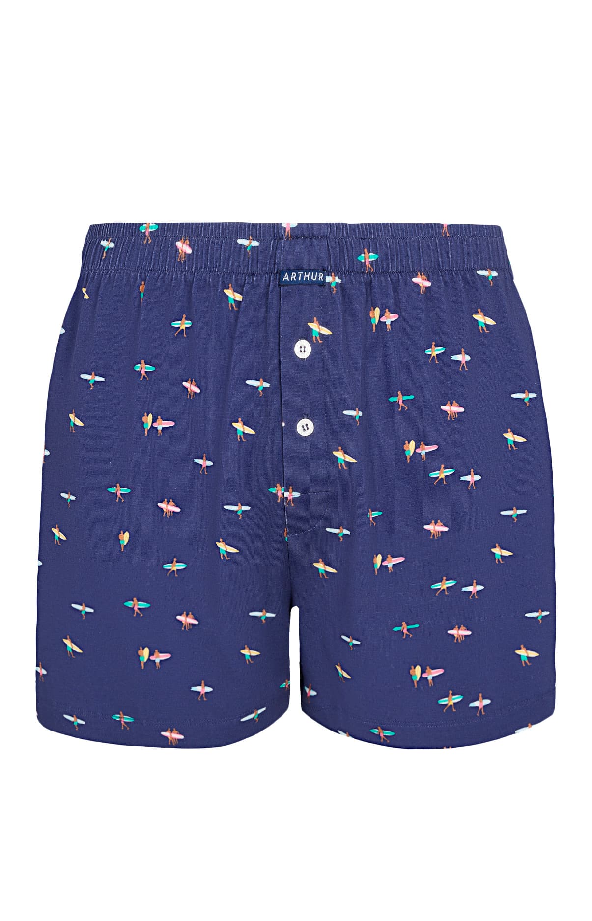 arthur-le-club-surf-cale-on-de-nuit-marine-coton-bio image 3
