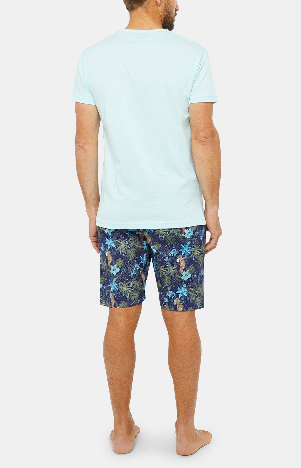 arthur-bob-pyjashort-jungle-marine-homme-coton-bio image 4