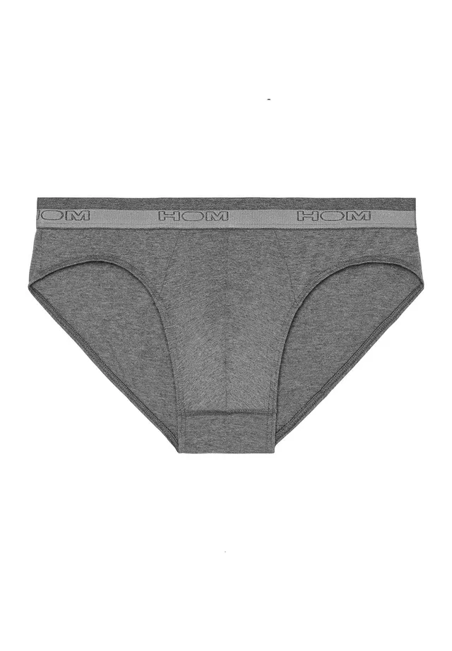hom-classic-mini-400204-slip-homme-gris-modal-coton image 1