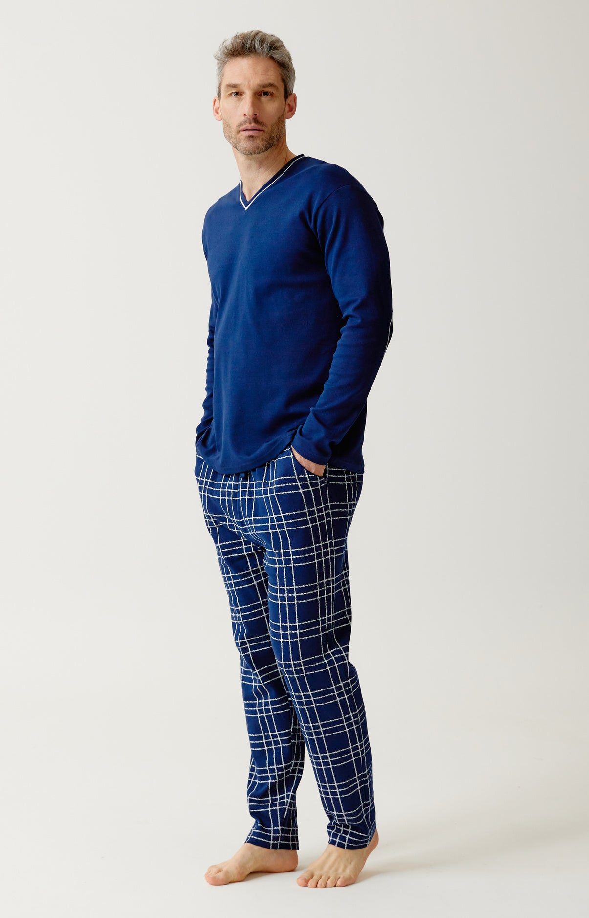 arthur-bob-lewis-tradi-pyjama-homme-marine-pais image 1