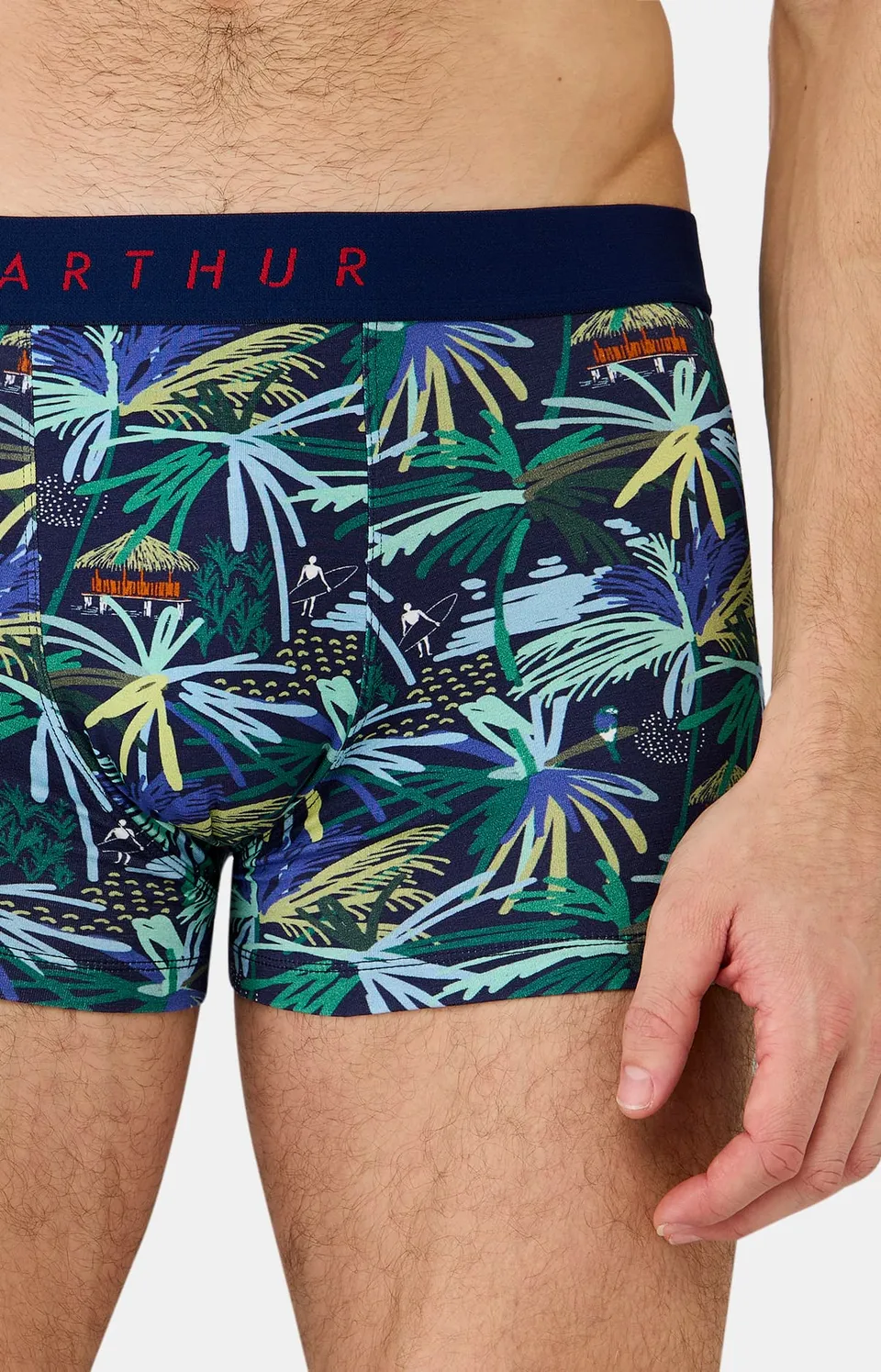 arthur-bob-tropical-boxer-coton-bio-multicolore image 1