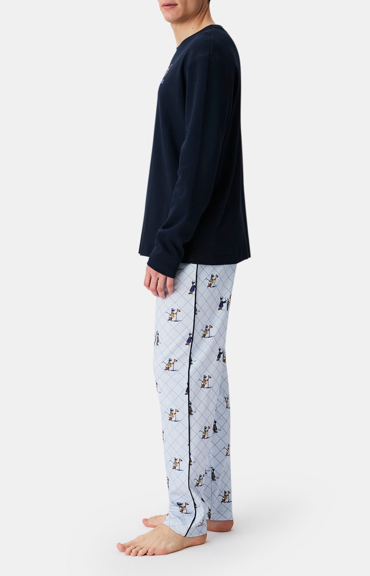 arthur-bob-pyjama-touche-pas-mon-putt-homme-bleu image 5