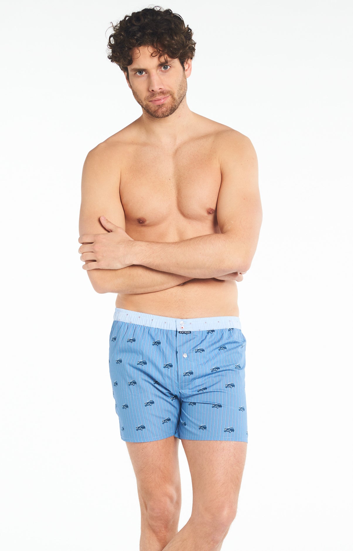 arthur-le-club-n-941-cale-on-homme-bleu-coton-bio-suspensoir image 5