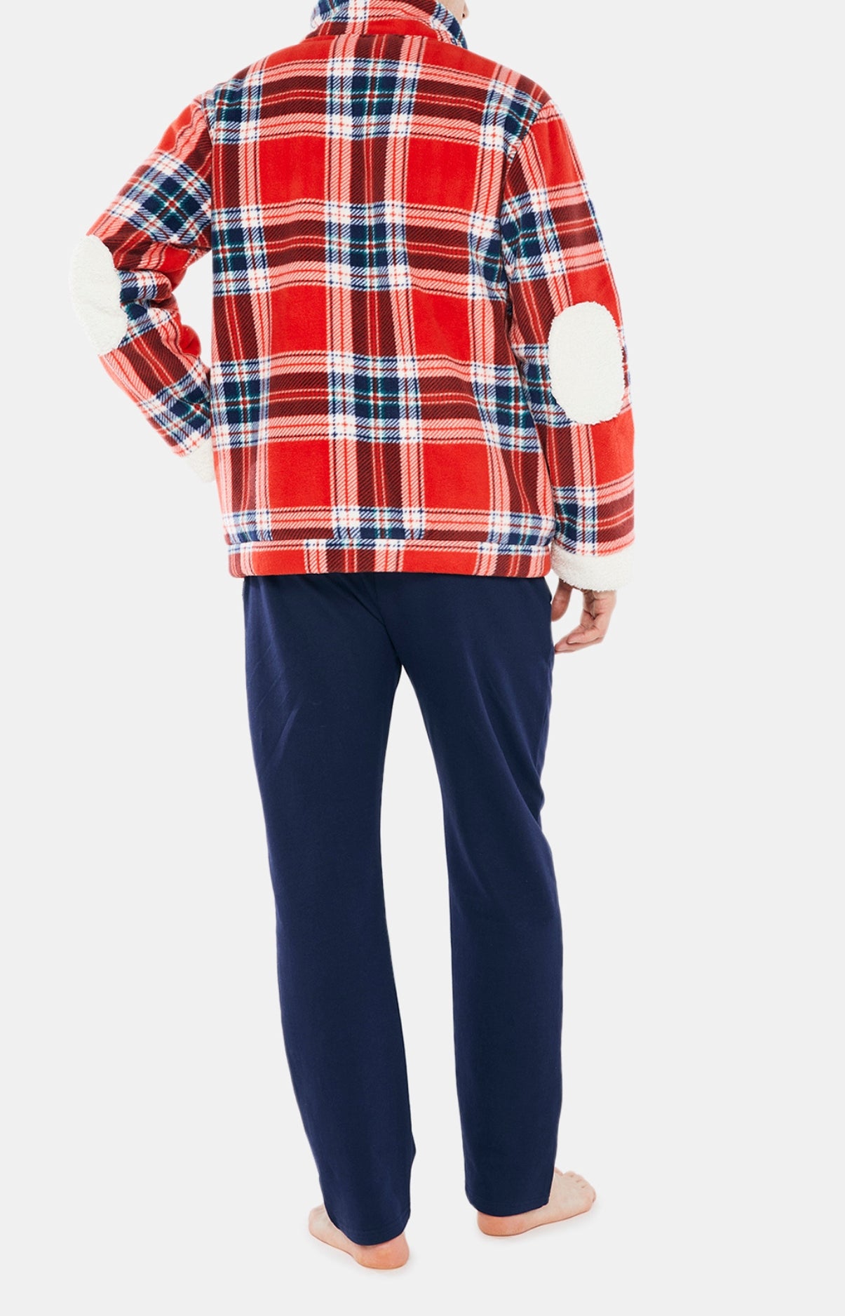 arthur-logan-veste-polaire-homme-rouge-tartan-chaud image 2