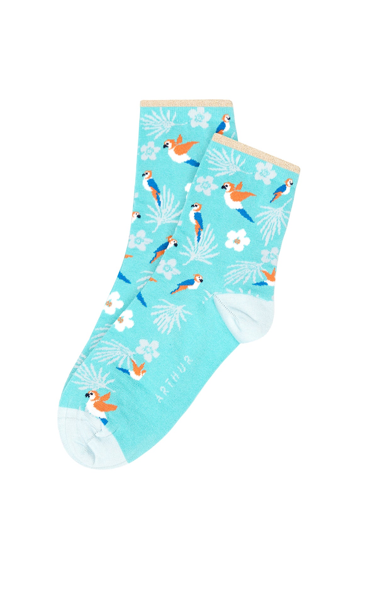arthur-bob-chaussettes-perroquet-jade-36-40-coton image 1