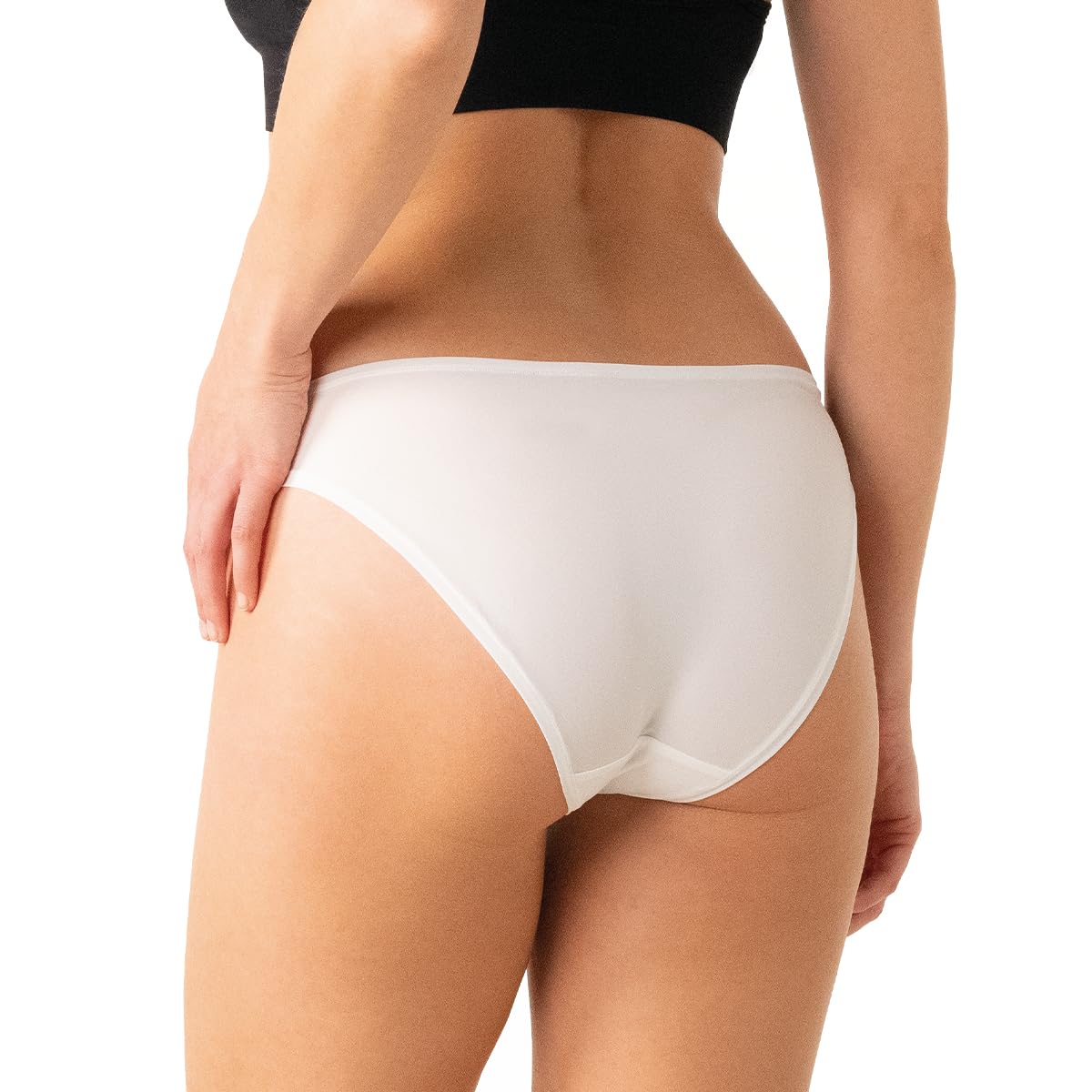 athena-ecopack-lot-3-slips-micro-femme-taille-s-blanc-skin-noir image 2