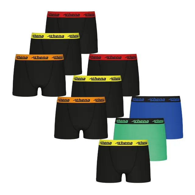 athena-ecopack-lot-9-boxers-gar-on-coton-4-5-ans image 1