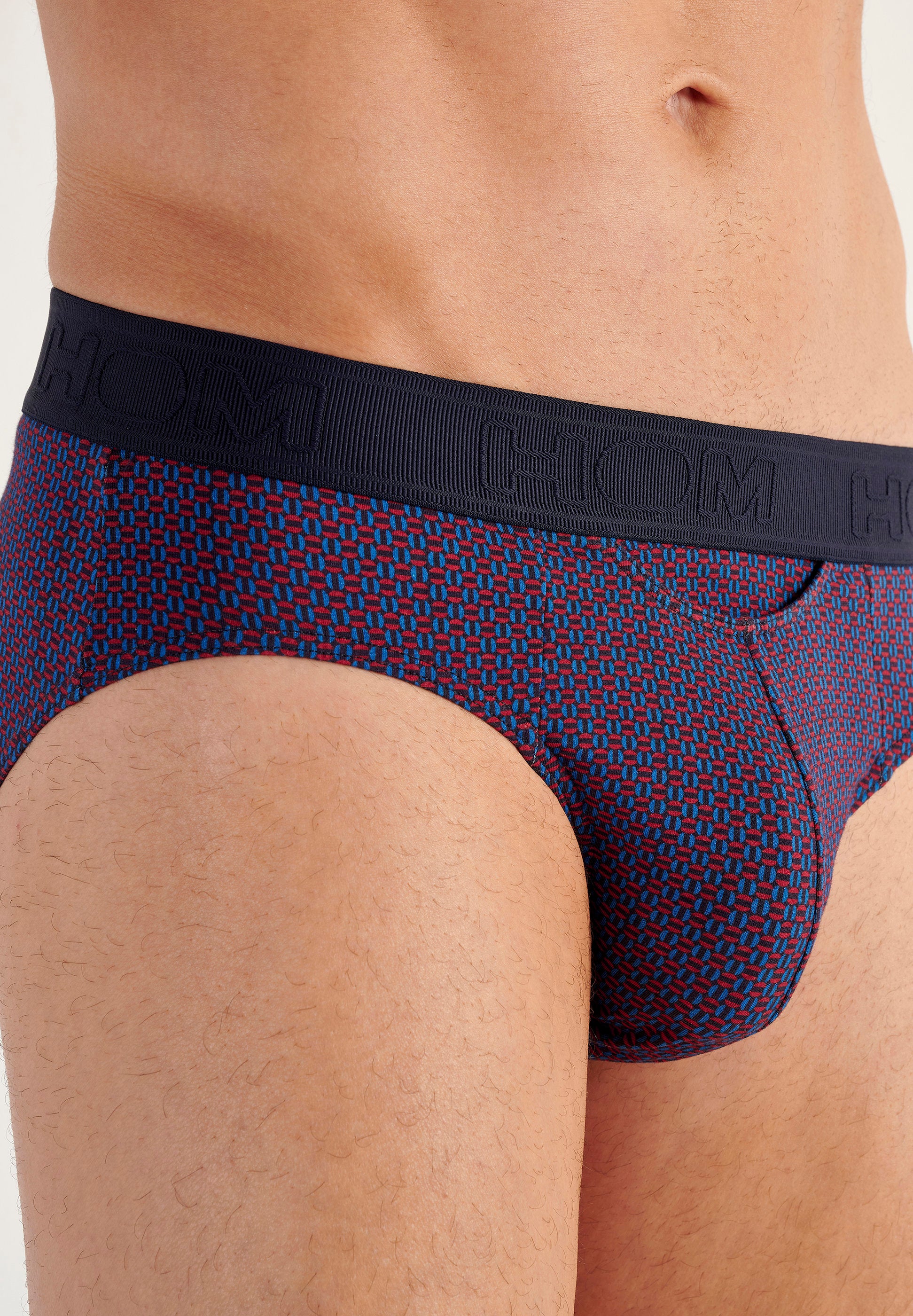 hom-ho1-fats-slip-homme-bleu-marine-imprim-coton-modal image 5