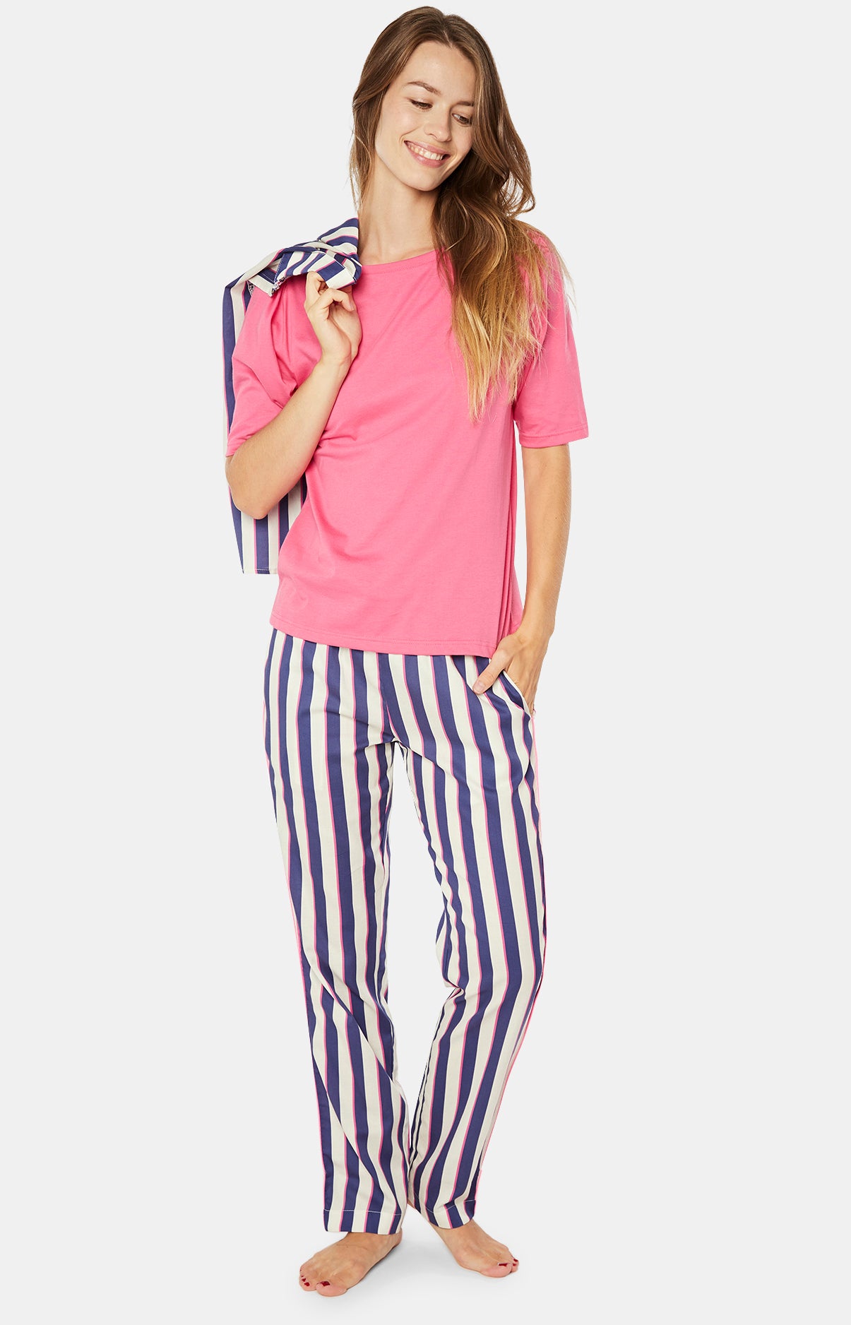 arthur-bob-candy-tee-shirt-femme-rose-coton-bio image 2