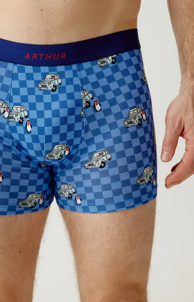 arthur-bob-boxer-lent-au-d-marrage-bleu-jersey-coton image 1