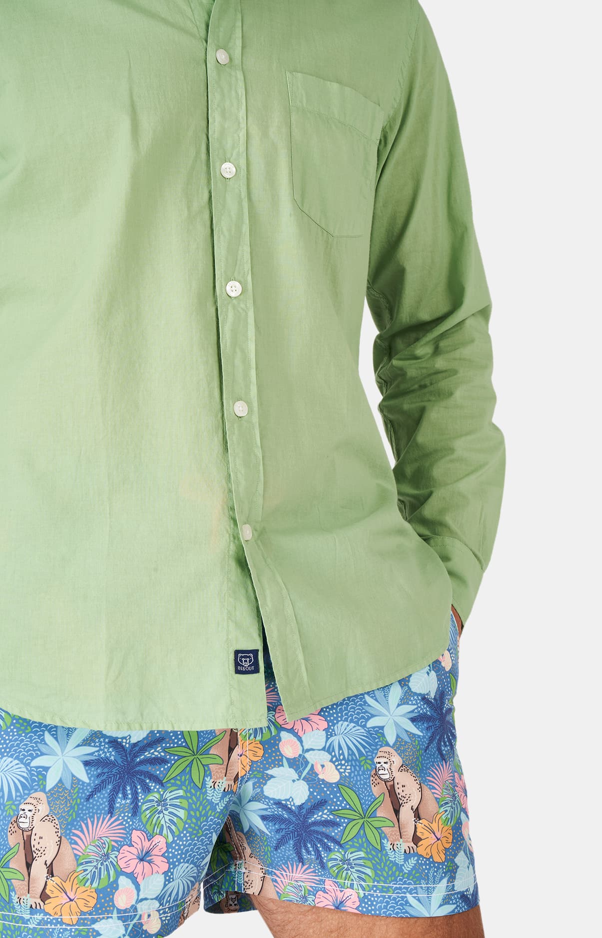arthur-plage-chemise-voile-coton-homme-green image 6