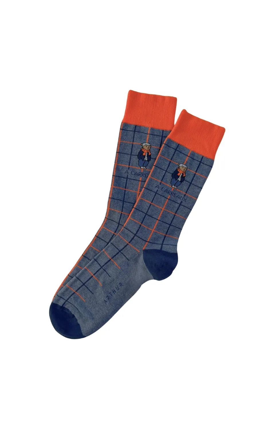 arthur-bob-oliver-bleu-chaussettes-coton-bleu-40-46 image 1