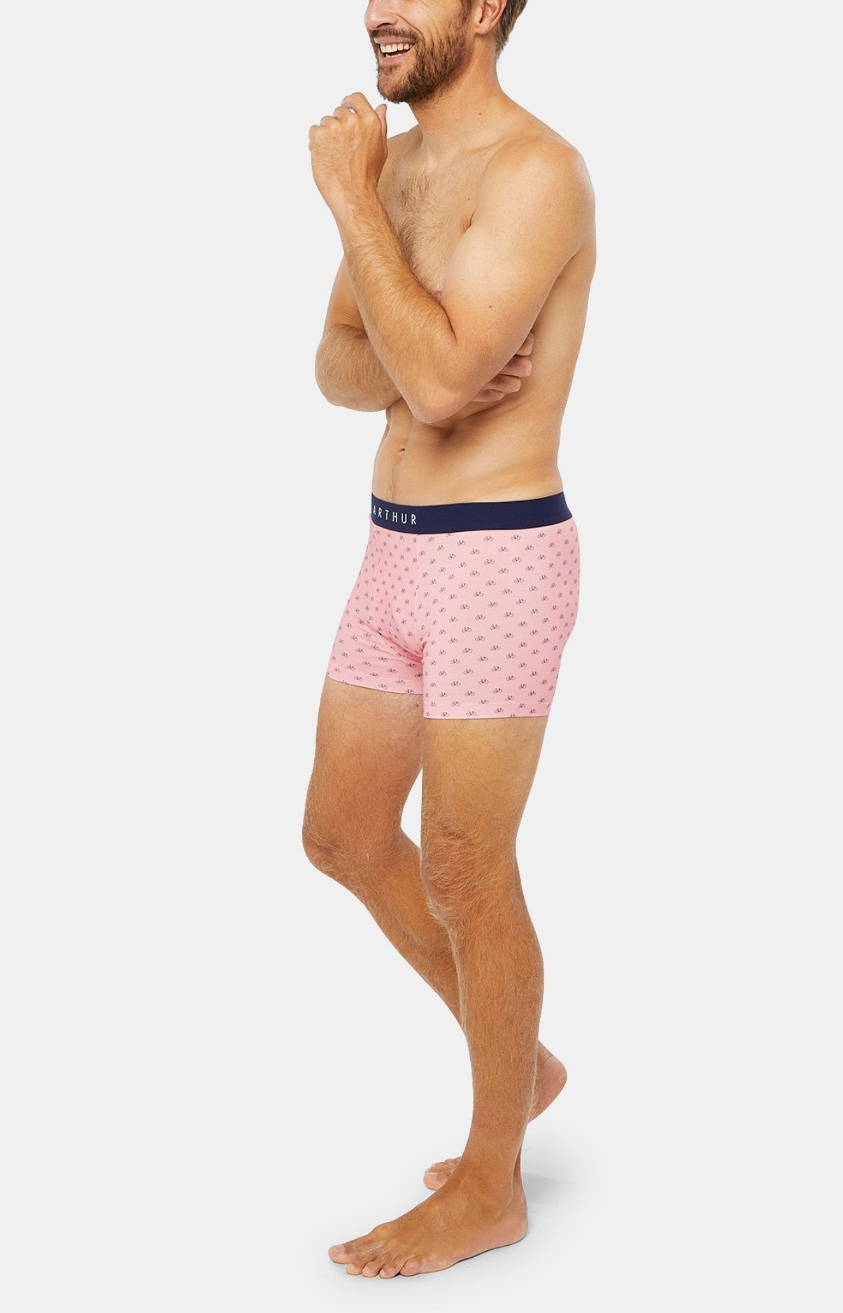 arthur-bob-petit-v-lo-boxer-coton-bio-rose image 4