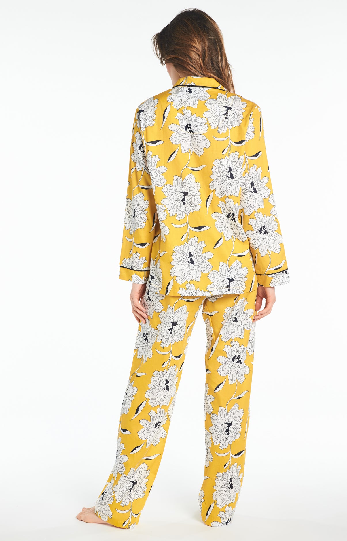 arthur-bob-simone-pyjama-long-femme-jaune-coton-2 image 5
