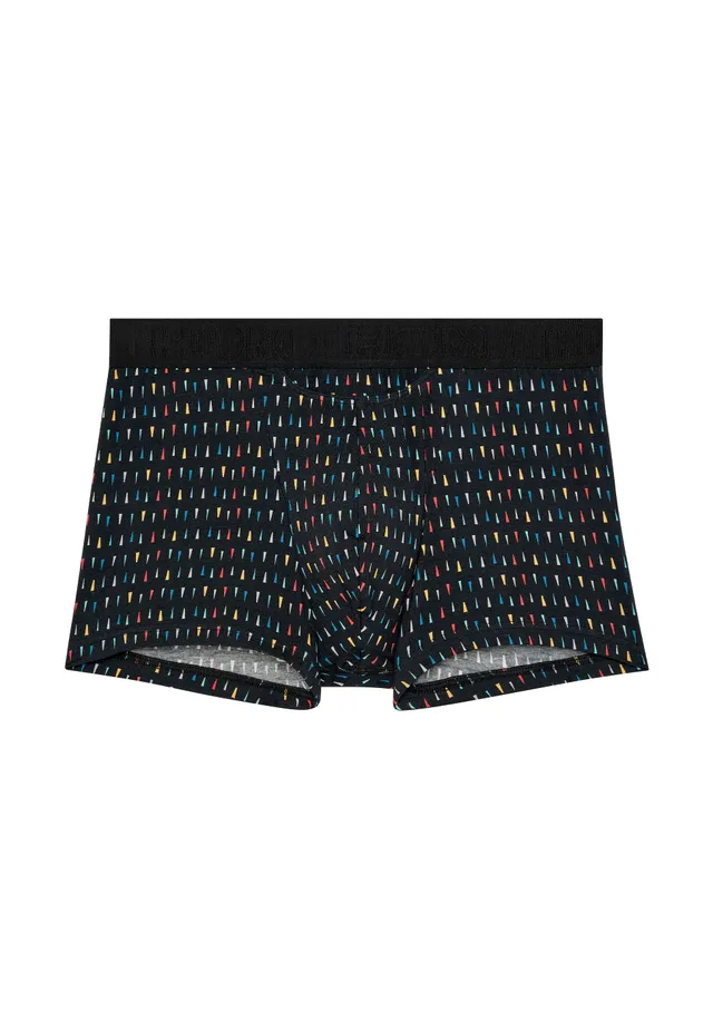 hom-ho1-rolling-boxer-homme-noir-imprim-coton-modal image 1