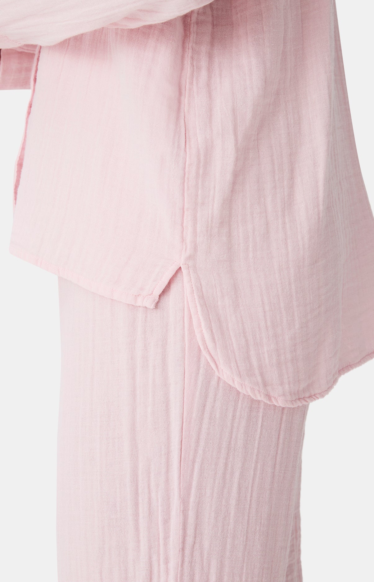 arthur-bob-blush-pyjama-gaze-de-coton-rose-manches-longues image 7