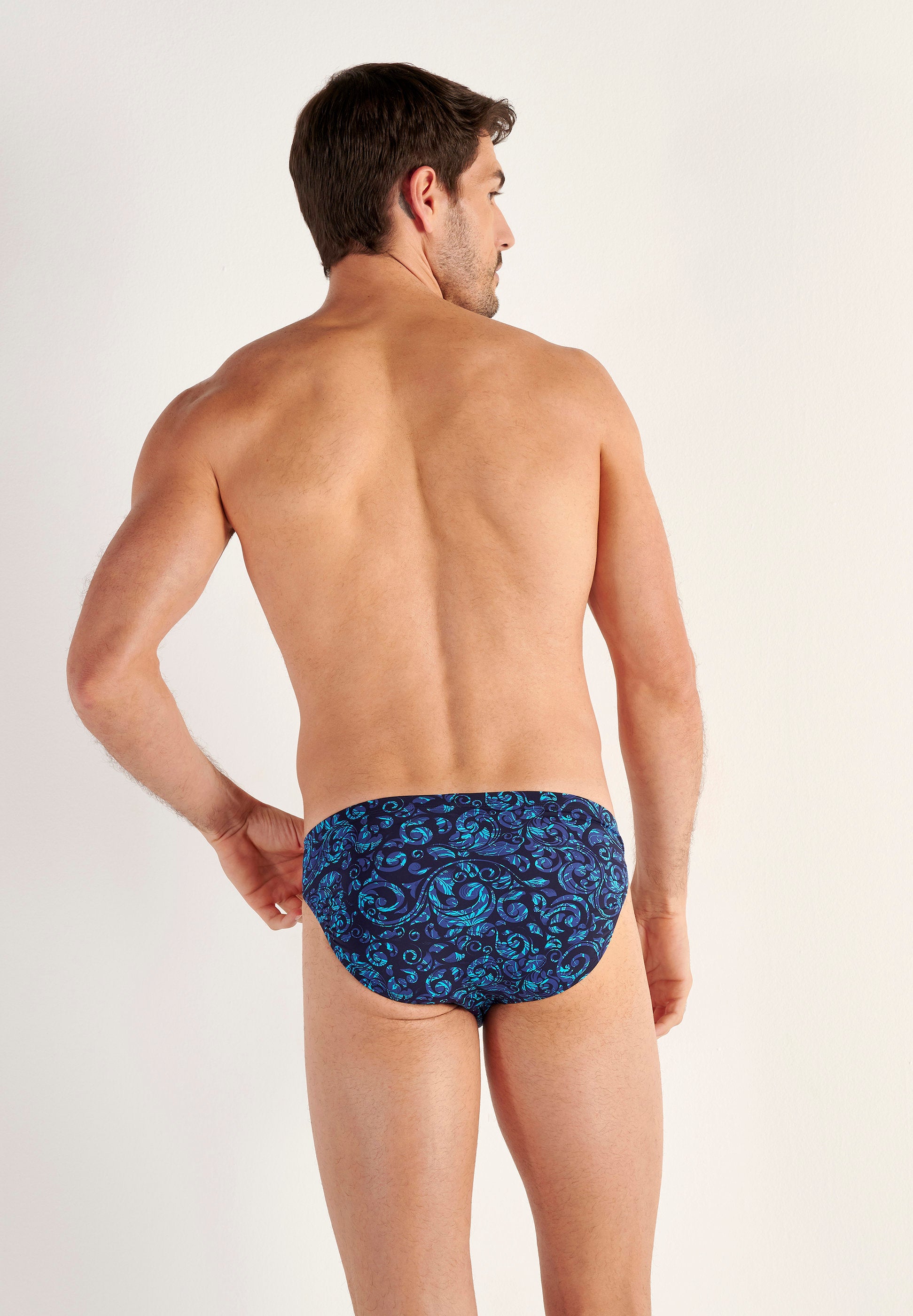 hom-funky-styles-brian-micro-slip-imprim-bleu-microfibre image 3