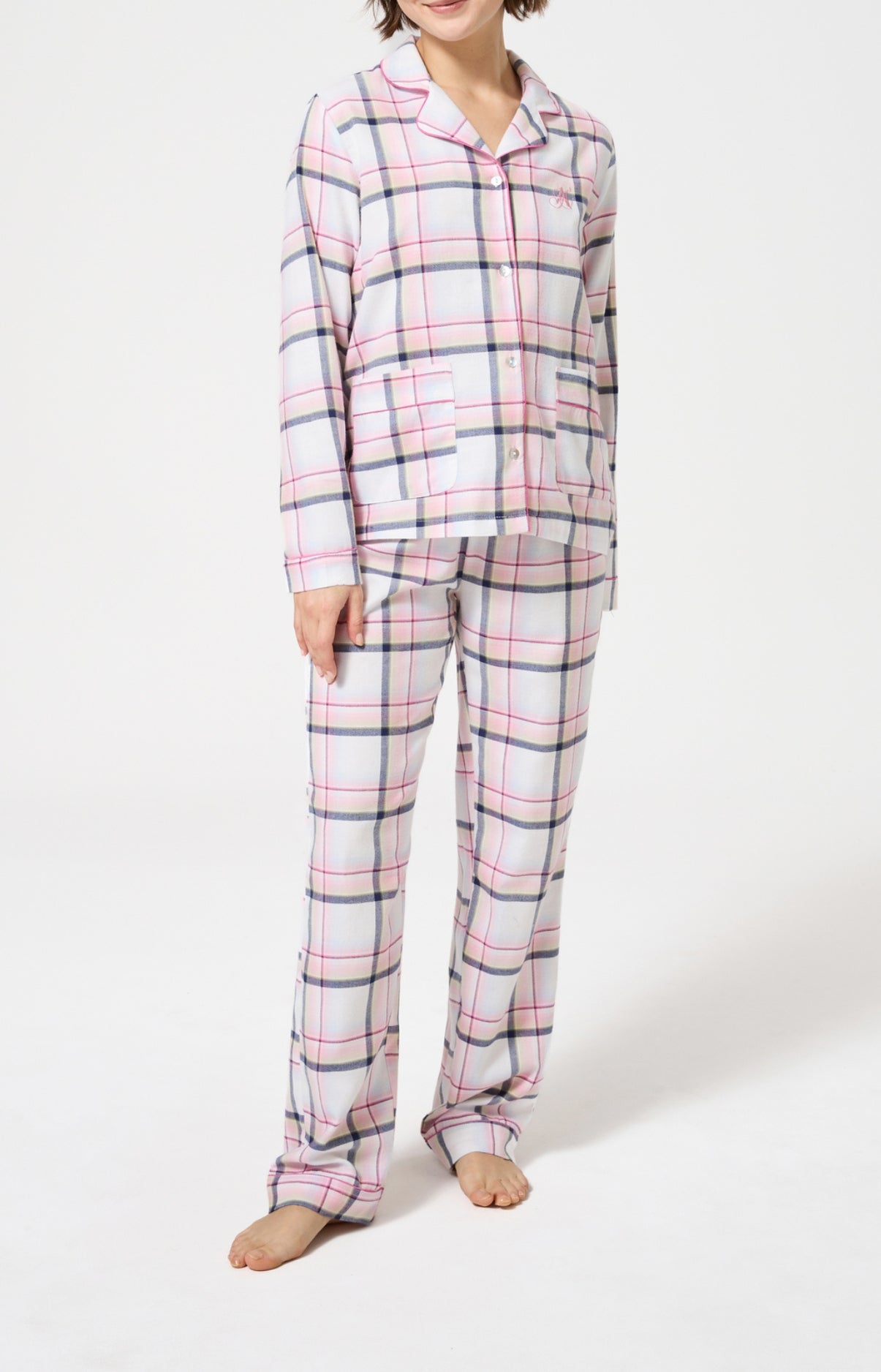 arthur-bob-pyjama-lola-rose-flanelle-coton-boutonn-femme image 1