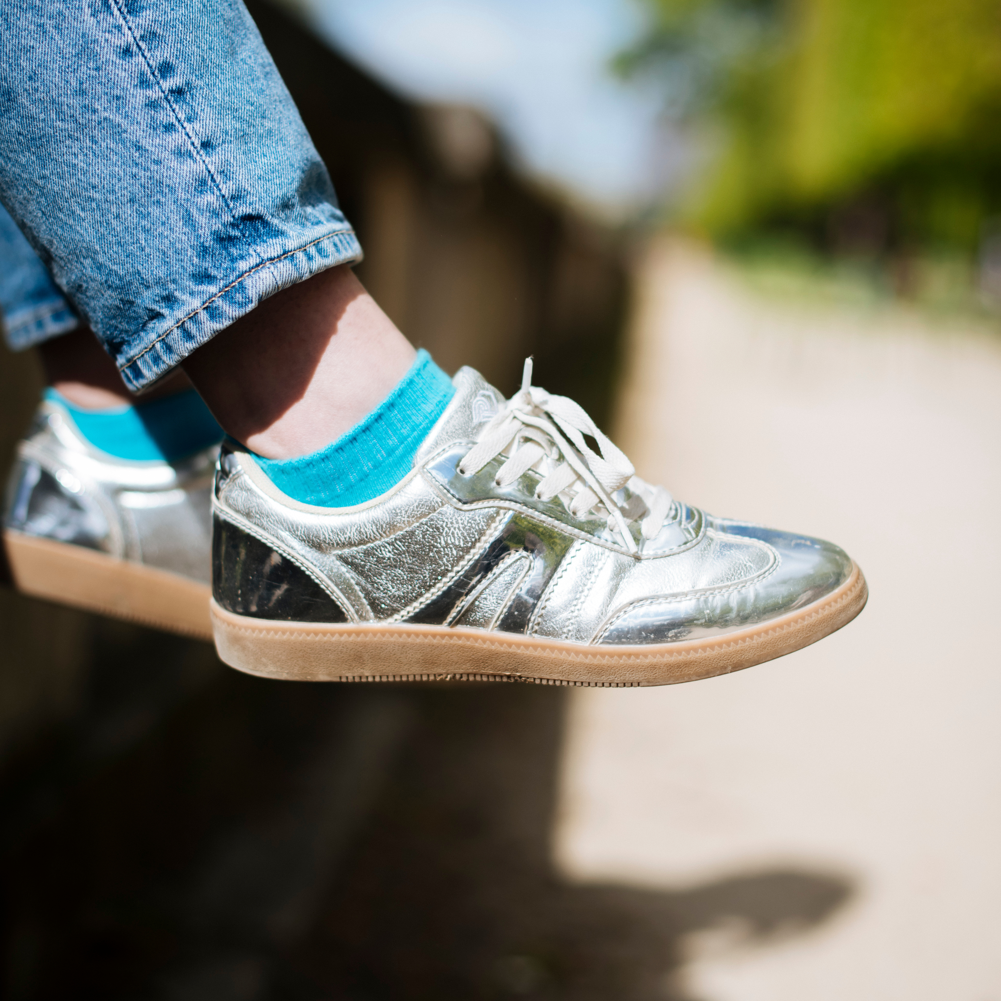 archiduchesse-socquette-bleu-turquoise-socquettes-coton image 4