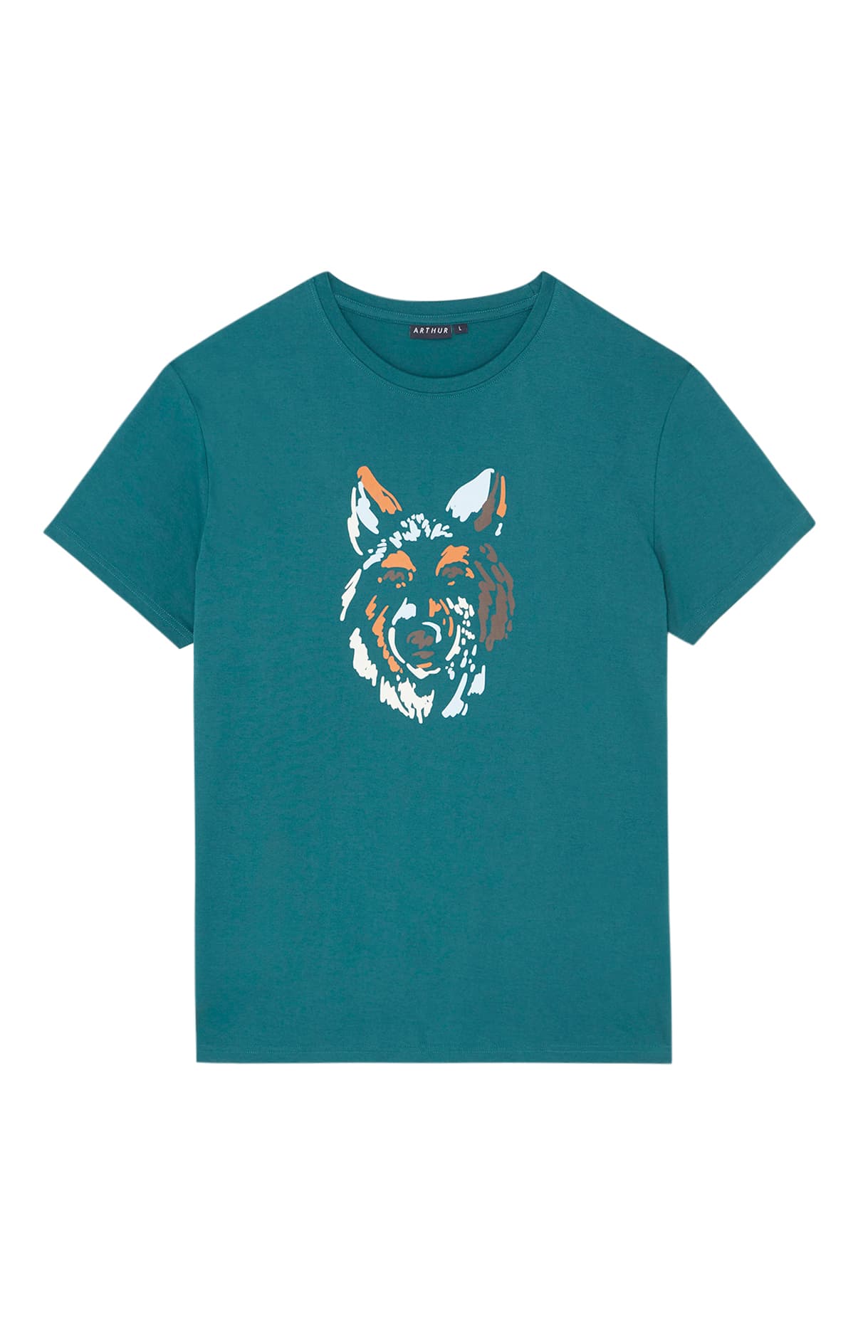 arthur-bob-tee-shirt-jeune-loup-canard-coton-bio-homme image 3