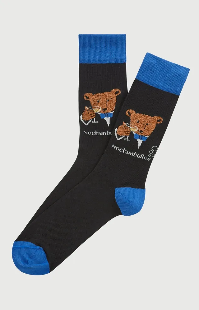 arthur-bob-champagne-chaussettes-homme-coton-noir image 1