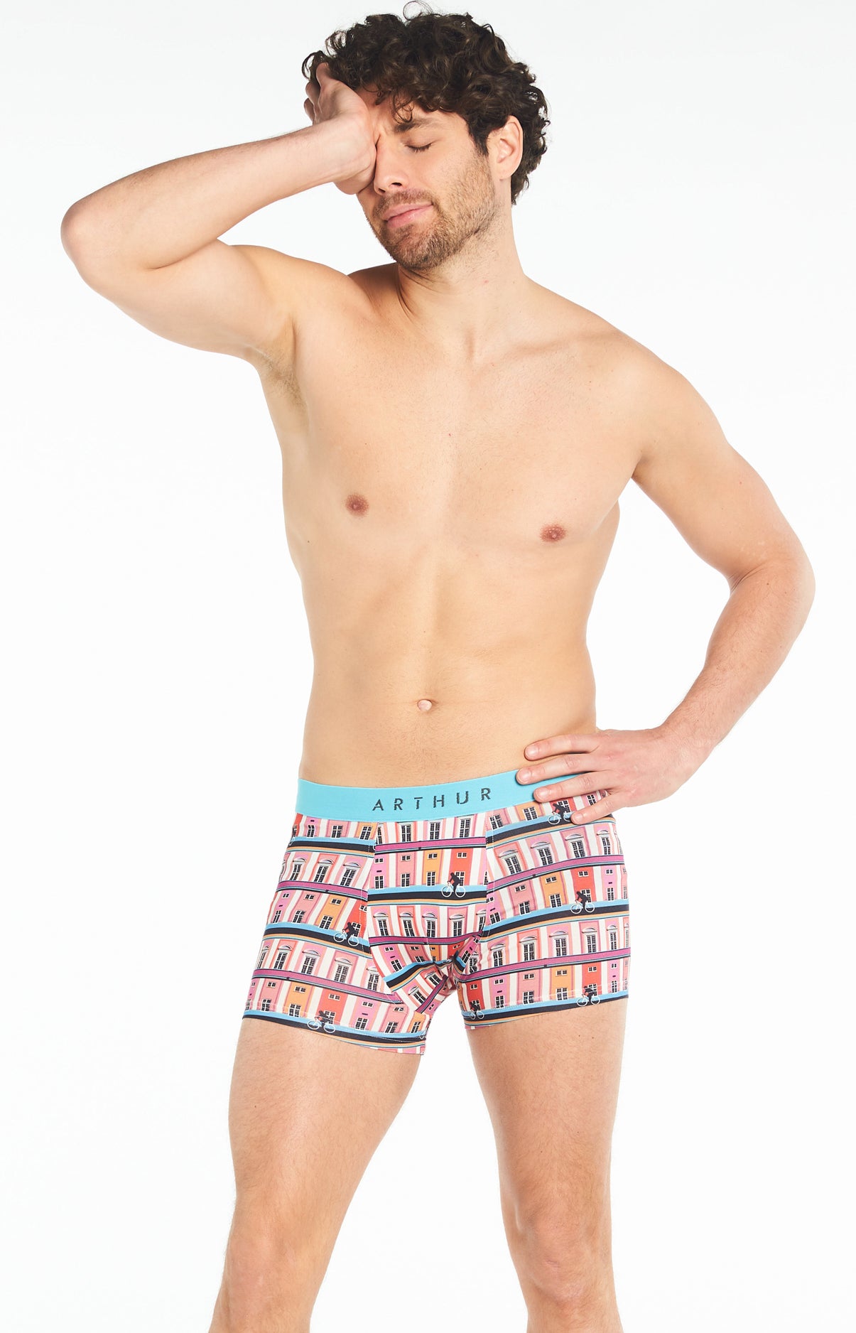 arthur-bob-house-boxer-homme-multicolore-coton-bio image 4