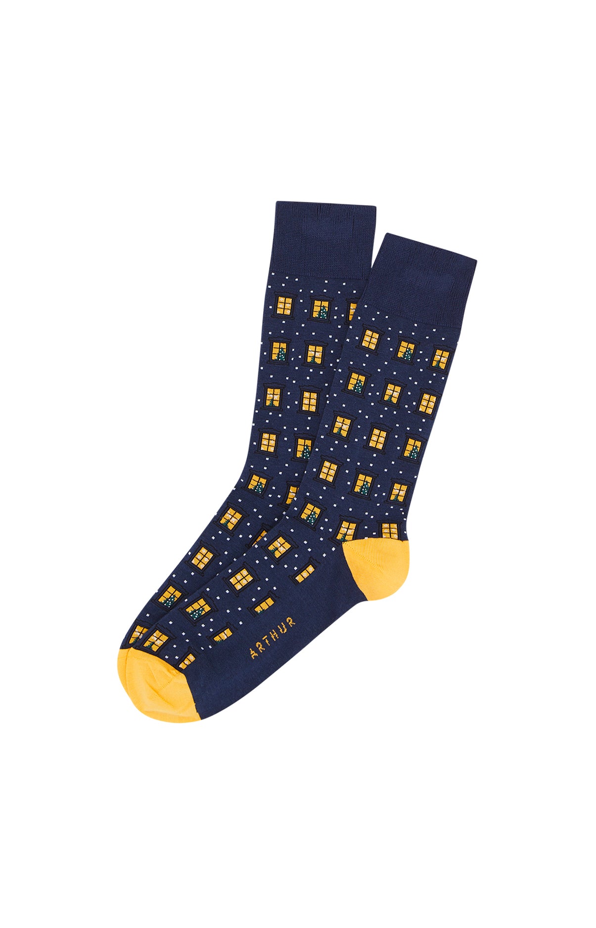 arthur-nuit-de-f-te-chaussettes-homme-marine-40-46 image 1
