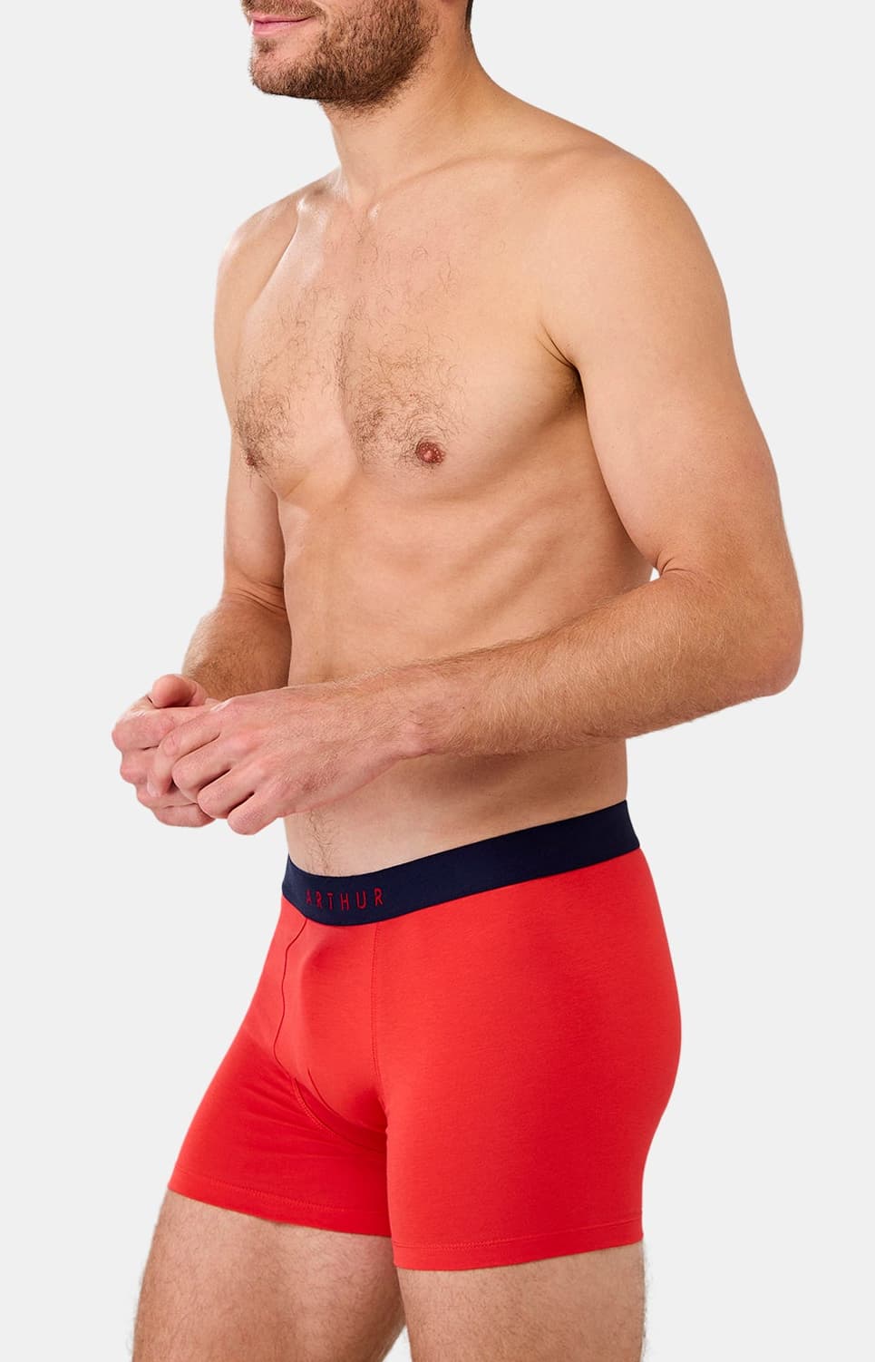 arthur-bob-ol-boxer-homme-rouge-coton-bio image 4