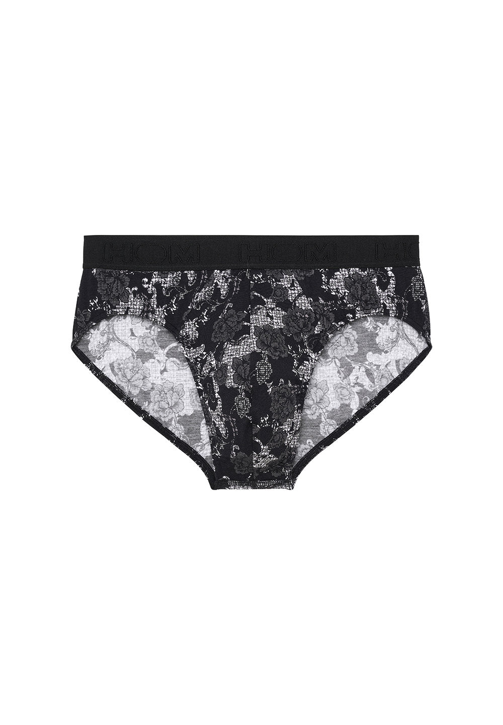 hom-fairmont-403070-mini-slip-noir-imprime-coton-modal image 1