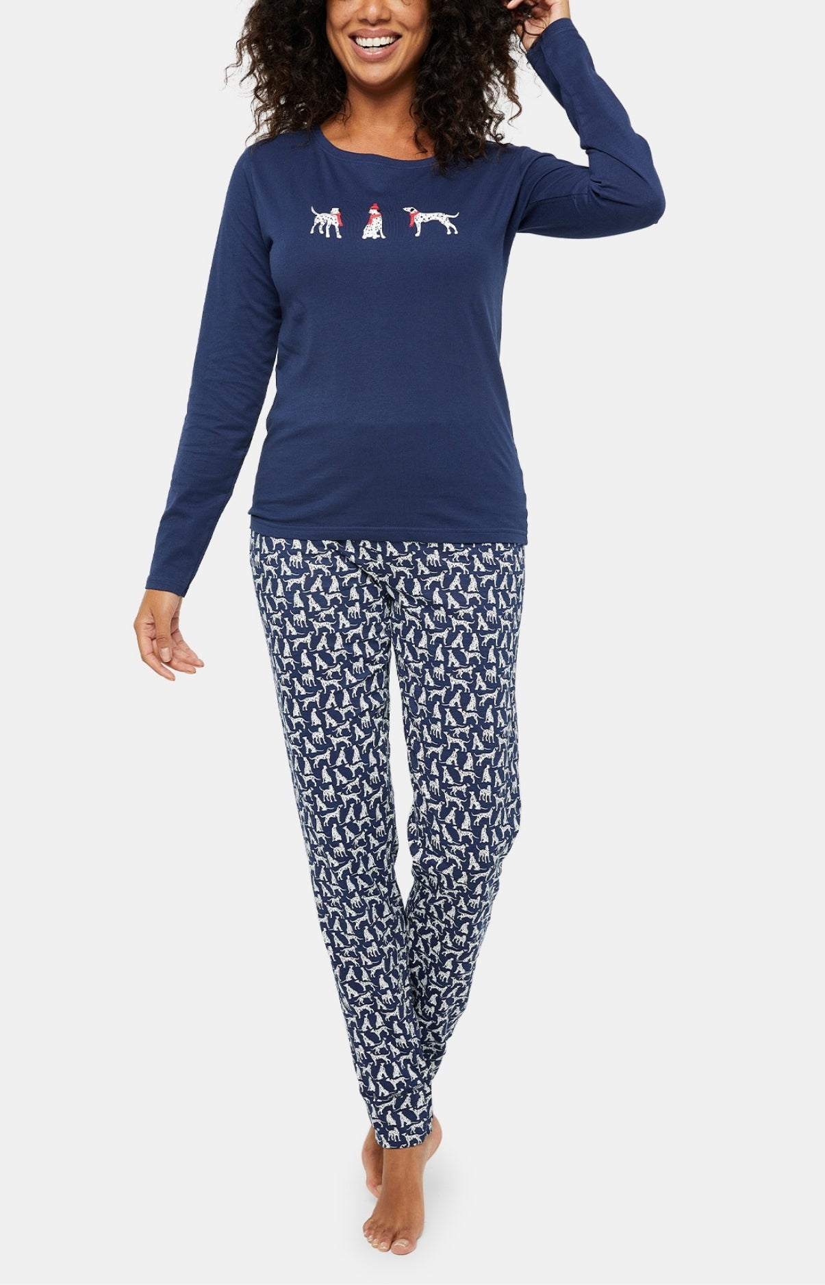 arthur-bob-dalmatien-pyjama-coton-marine-36-44 image 1