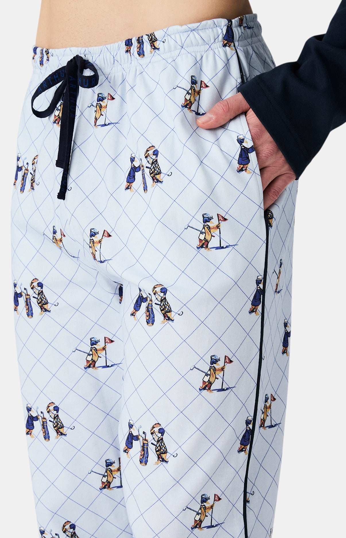 arthur-bob-pyjama-touche-pas-mon-putt-homme-bleu image 7