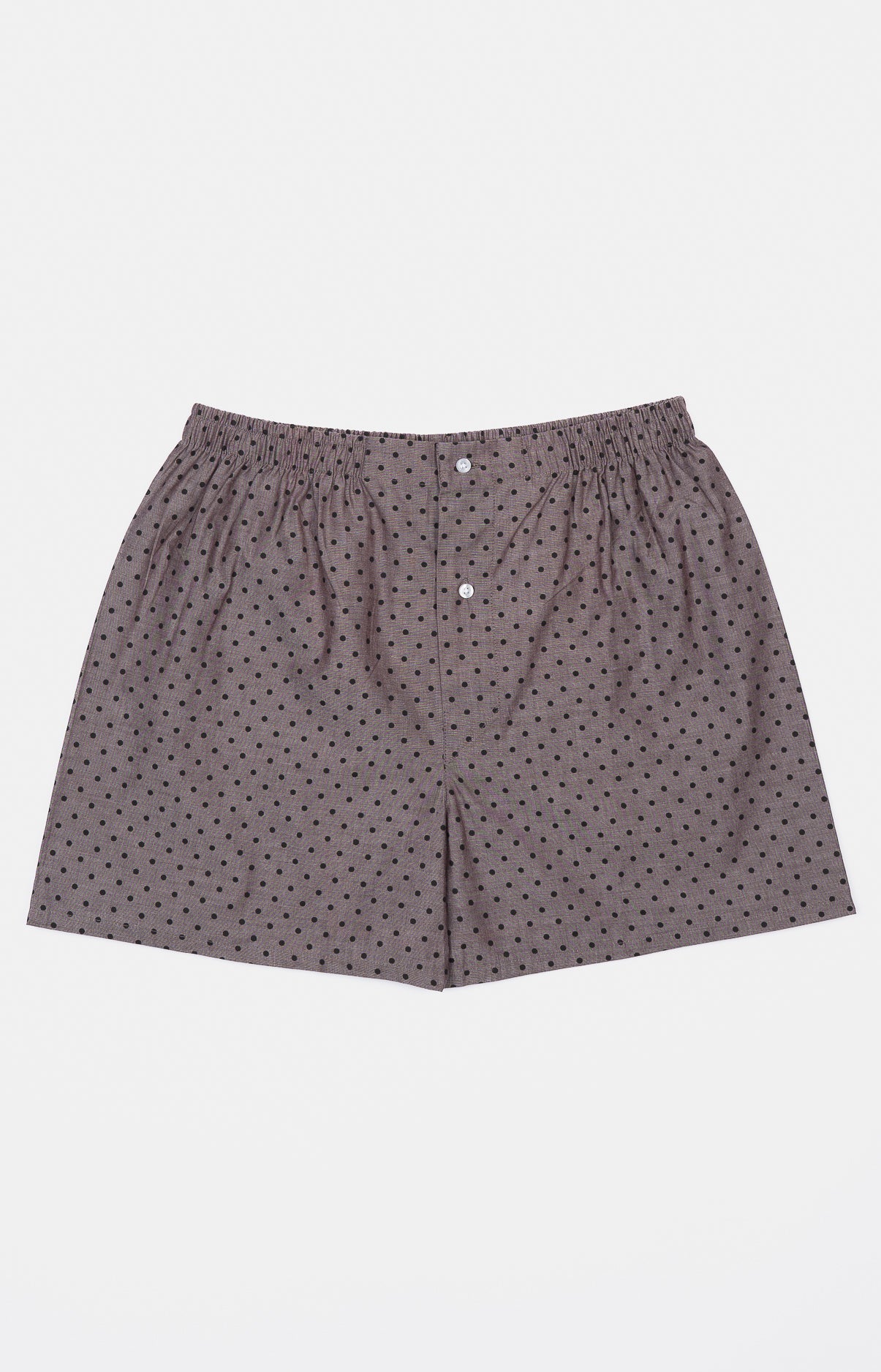 arthur-le-club-pois-chocolat-cale-on-homme-chocolat-coton image 3