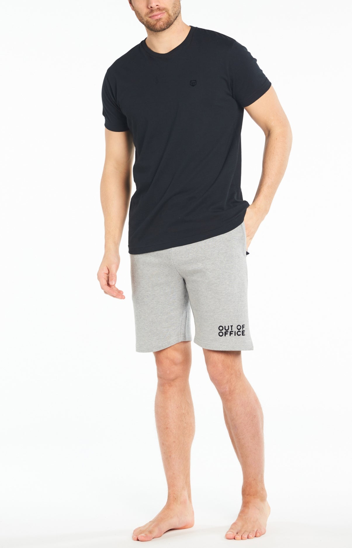 arthur-bob-uni-short-homme-gris-coton-bio image 4