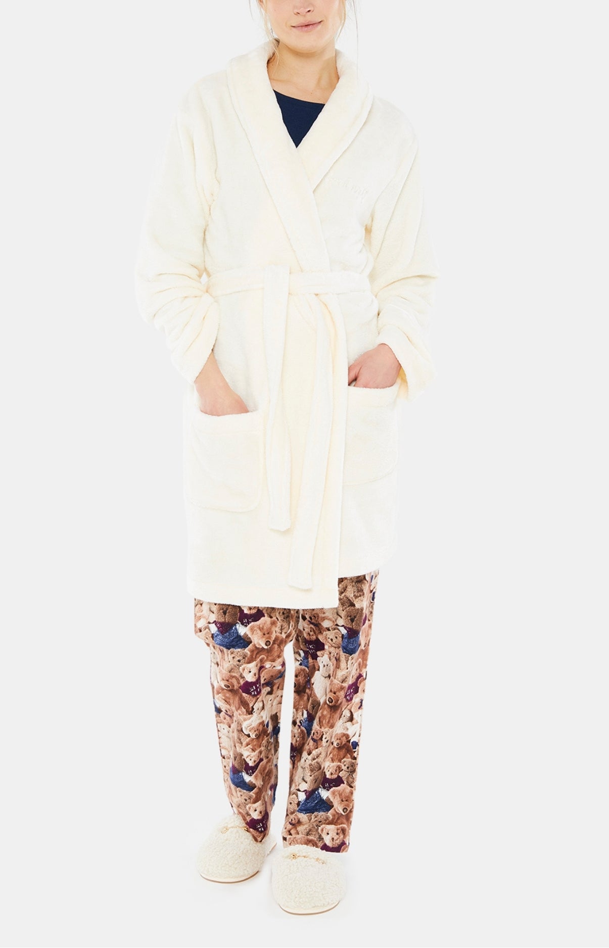arthur-bob-robe-de-chambre-polaire-ivoire-femme image 1