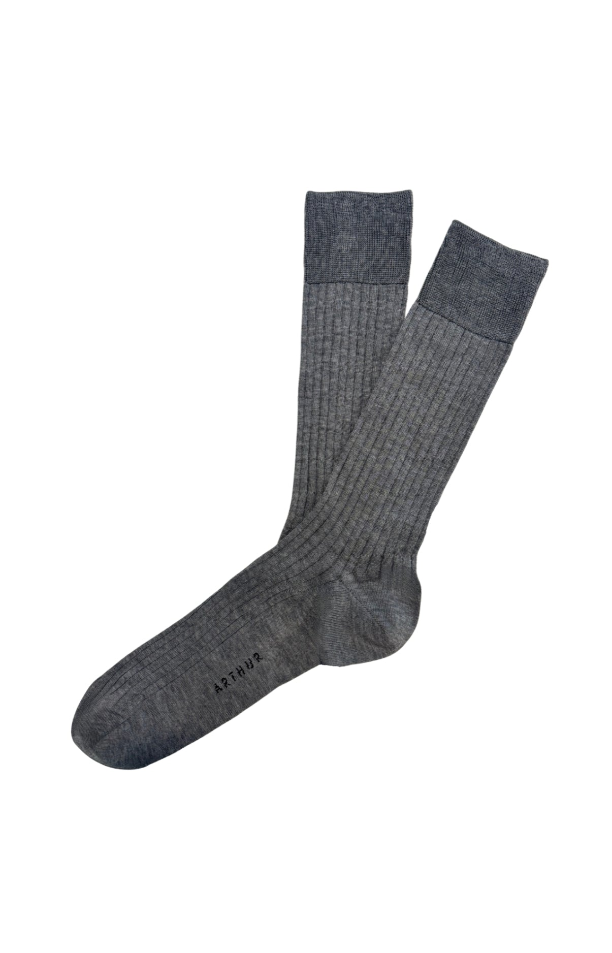 arthur-bob-chaussettes-fil-d-cosse-granite-anthracite-40-46 image 1