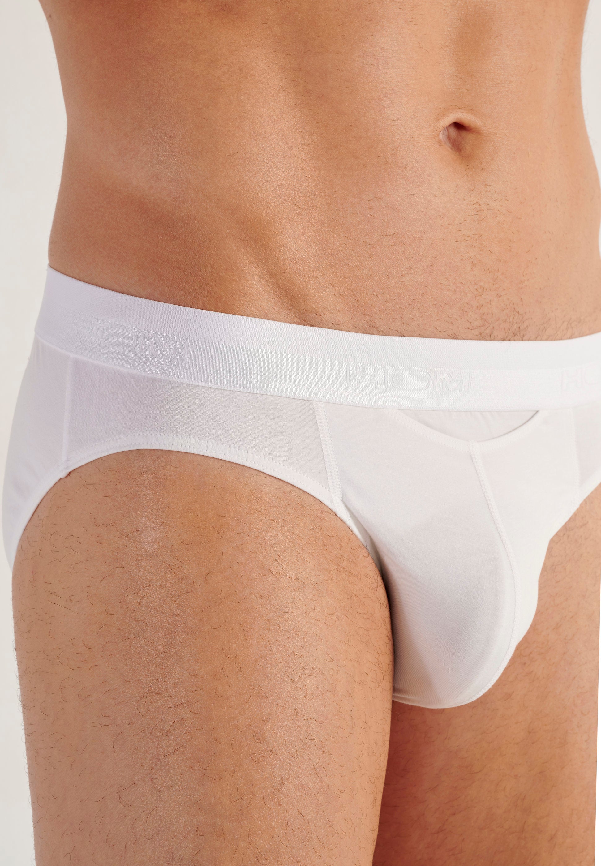 hom-ho1-slip-homme-mini-modal-coton-blanc image 5