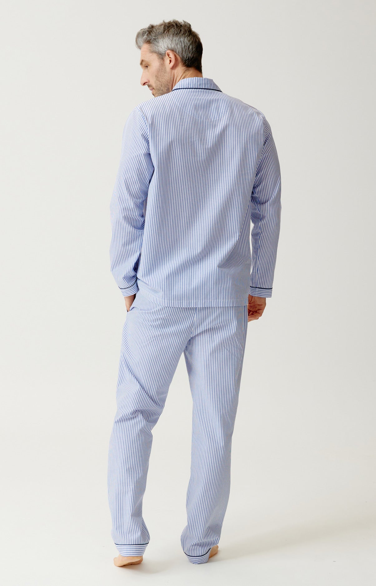 arthur-bob-rayure-bleue-pyjama-homme-bleu-coton-bio image 6