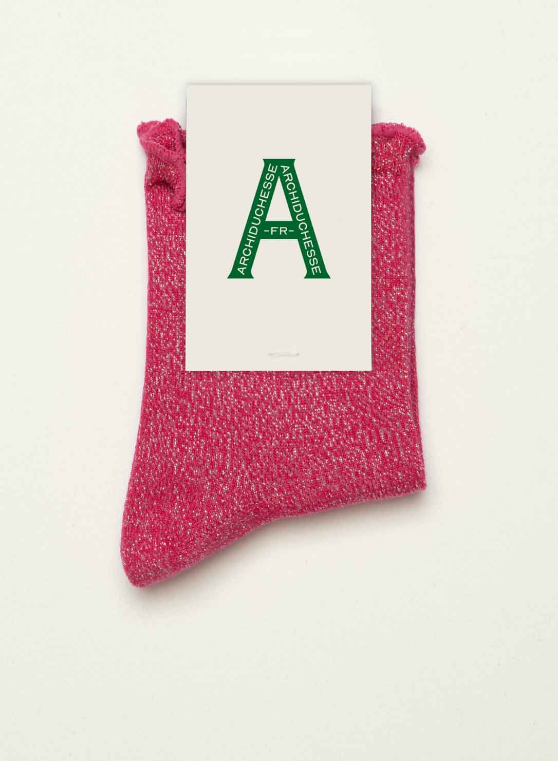 archiduchesse-collerettes-fuchsia-p-tillante-chaussettes-lurex image 3
