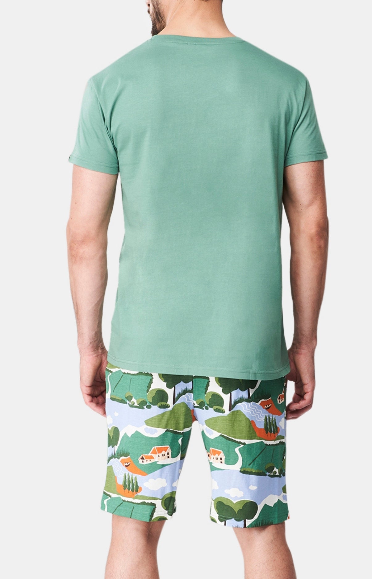 arthur-bob-campagne-pyjashort-coton-bio-vert image 5