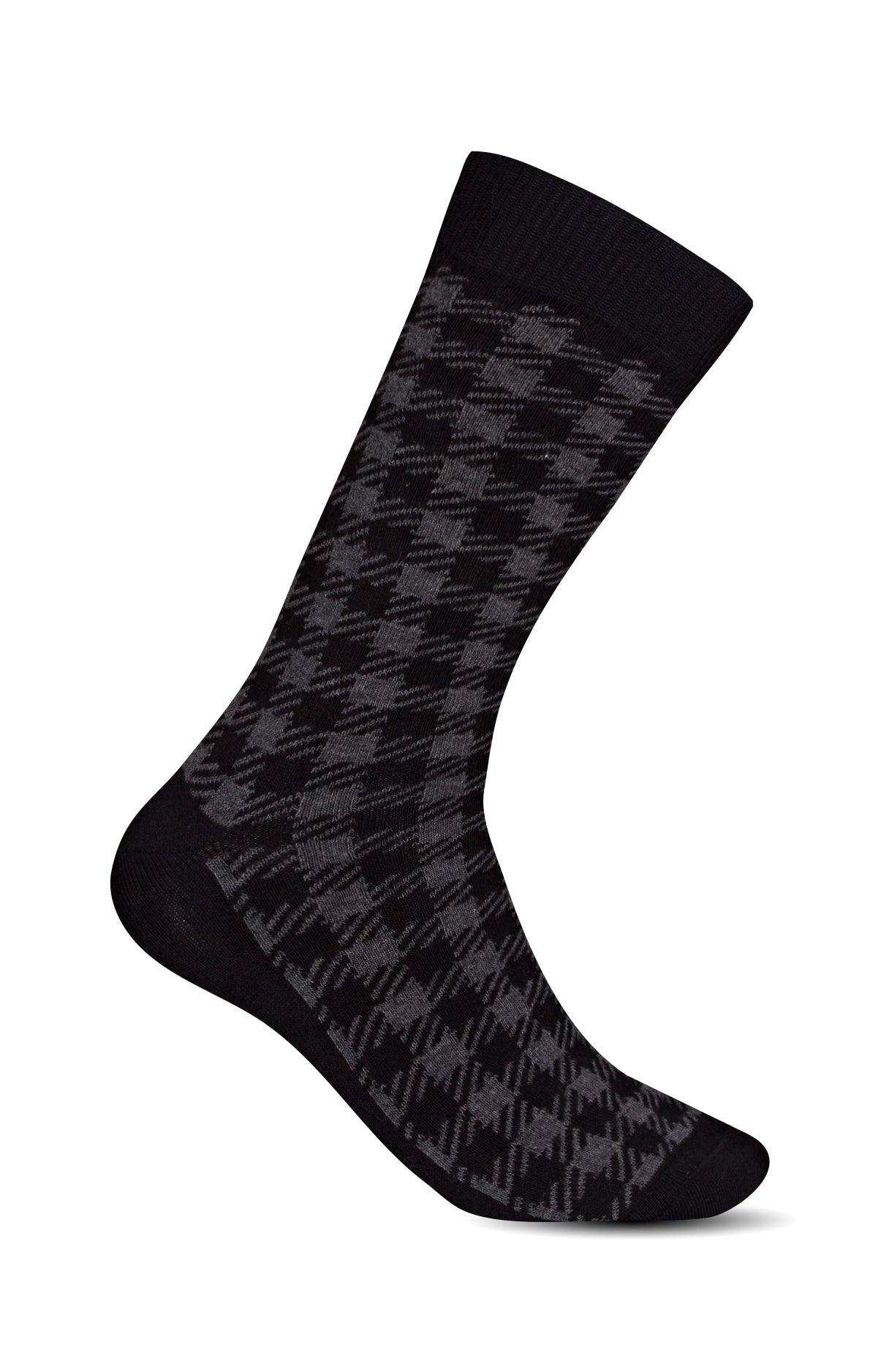 arthur-bob-chaussettes-vichy-coton-noir-40-46 image 1
