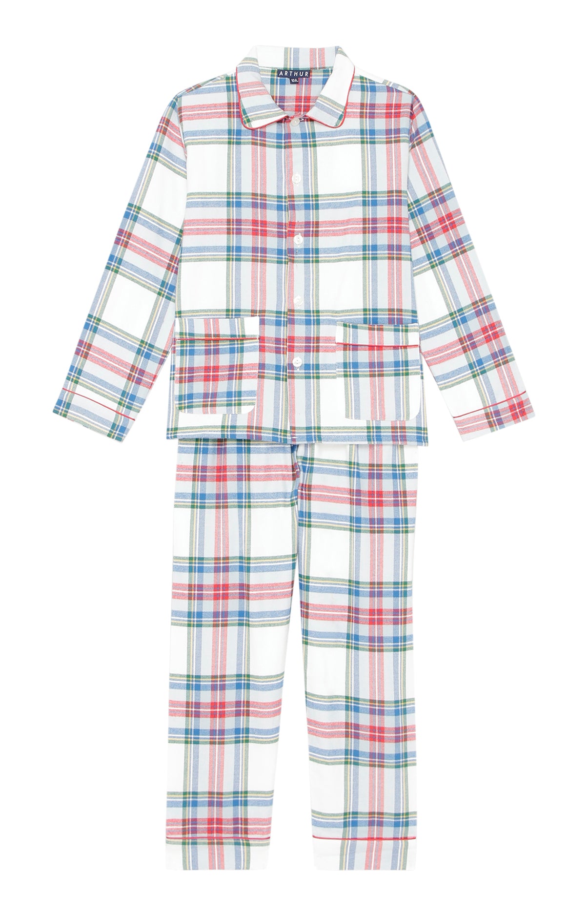 arthur-bob-pyjama-boutonn-enfant-logan-blanc image 3