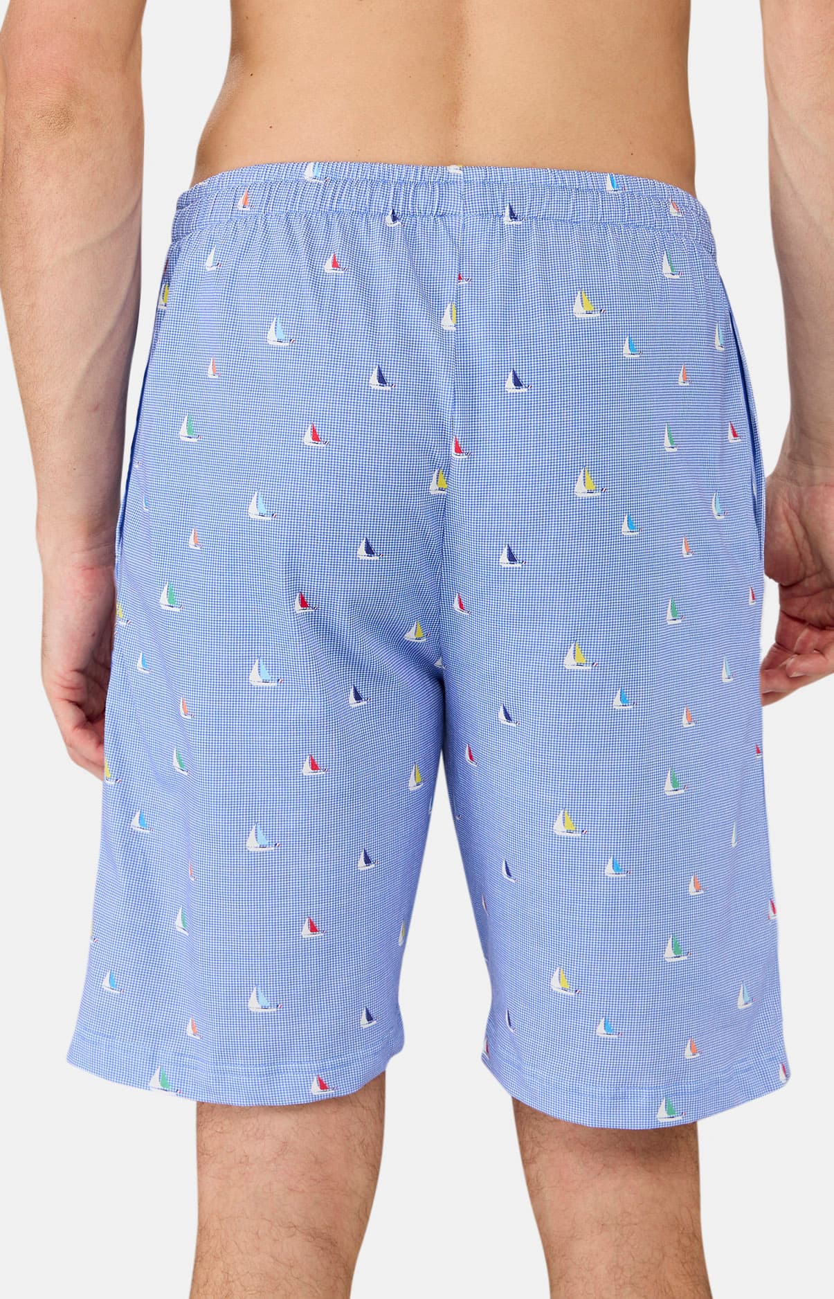 arthur-bob-short-pyjama-homme-ciel-voilier-boat-coton-bio image 6
